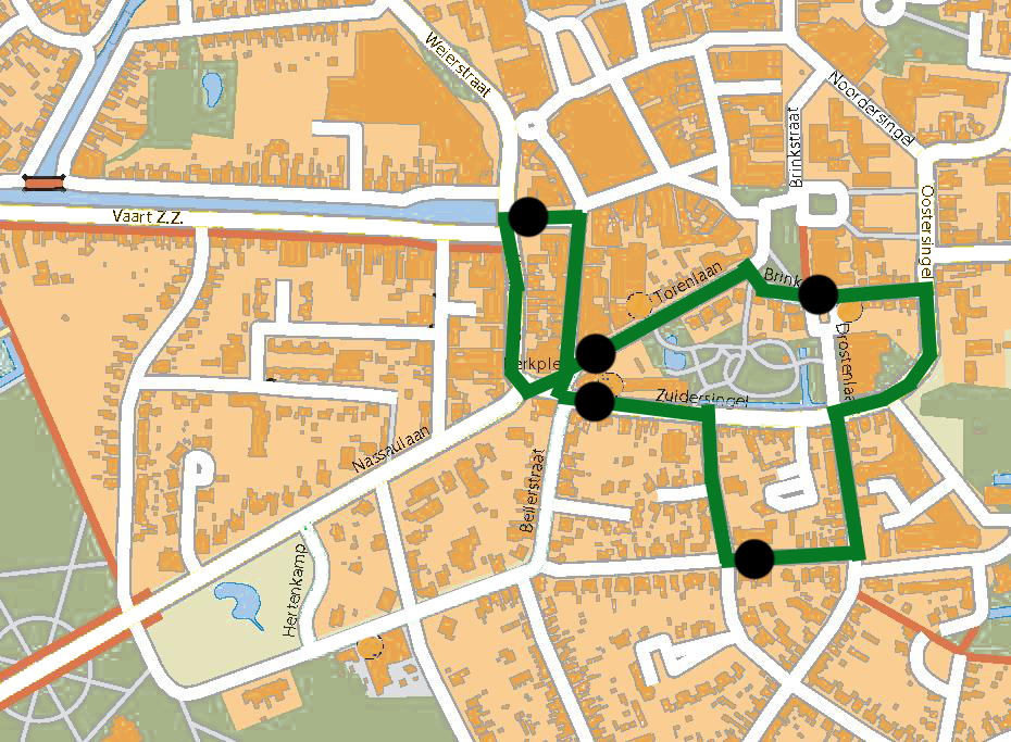 postkoetsroute 2025 met haltes